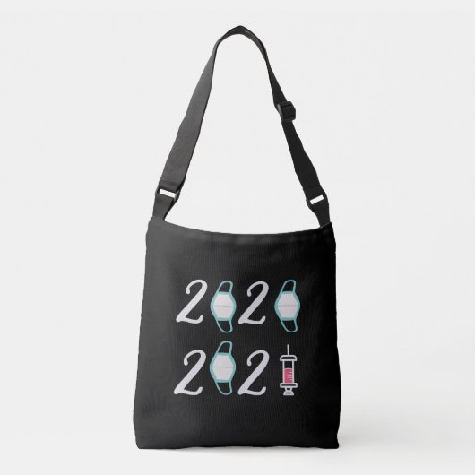 Hello 2021 Good 2020 – やっと終わった クロスボディバッグ (正面)