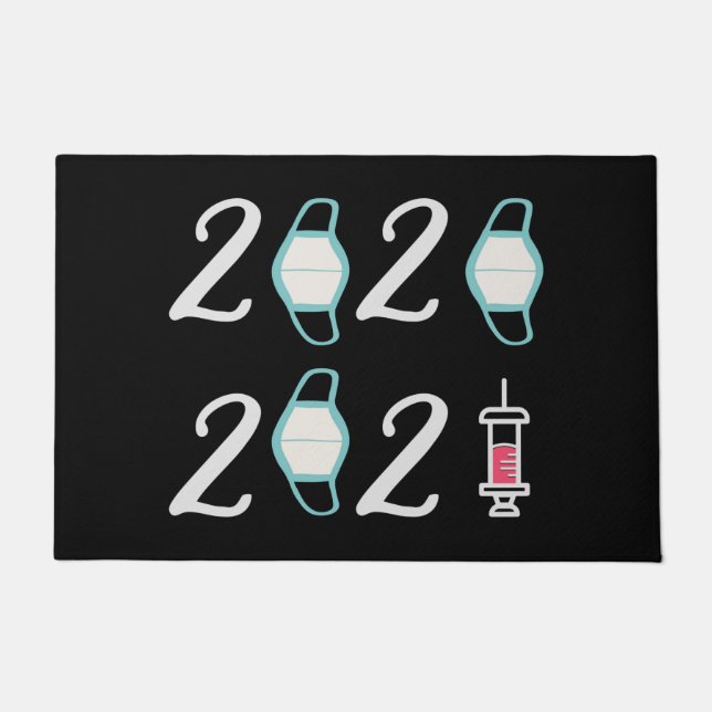 Hello 2021 Good 2020 – やっと終わった ドアマット (正面)