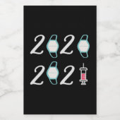 Hello 2021 Good 2020 – やっと終わった フードラベル (シングルラベル)