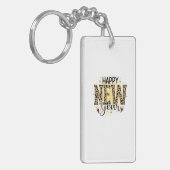 Hello 2022ハッピーニューイヤーレオパード キーホルダー (正面左)