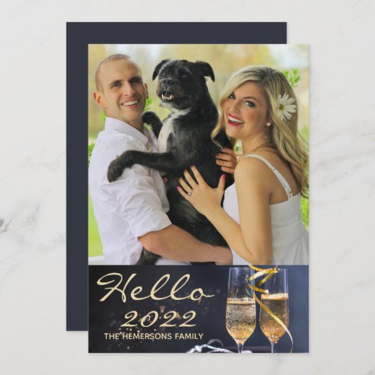 Hello 2022ファミリーフォト シーズンカード (正面/裏面)