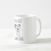 Hello 2022 Goodbye 2021トイレ紙 コーヒーマグカップ (正面右)