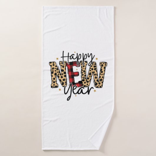Hello 2022 Happy New Year 2022 バスタオル (バスタオル)
