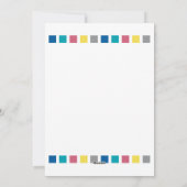 Hello 2024ヘッドラインカラフルタイポグラフィ新年 シーズンカード (裏面)