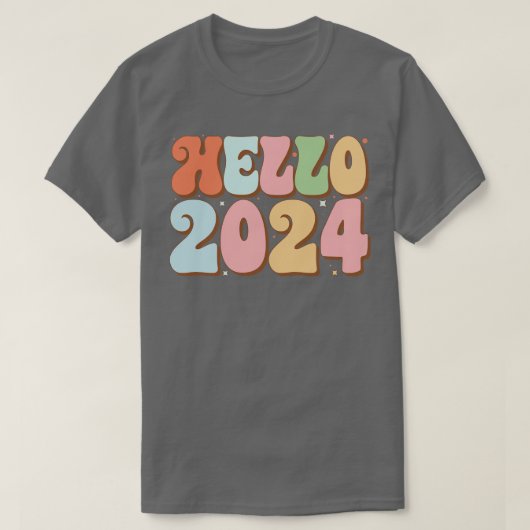 Hello 2024 2 tシャツ (デザイン正面)