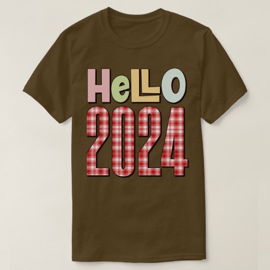 Hello 2024 8 tシャツ (デザイン正面)