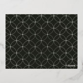 hello 2024 Foil Happy New Yearフォトポストカード 箔シーズンポストカード (裏面)