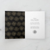 Hello 2025ビジネス金ゴールドグリッターフェスティバル花火 シーズンカード (内部)