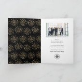 Hello 2025ビジネス金ゴールドグリッターフェスティバル花火 シーズンカード (内部)