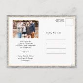 Hello 2025フェスティバル花火新年金ゴールド写真 シーズンポストカード (裏面)