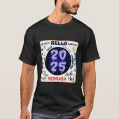 Hello 2025新年 tシャツ (正面)