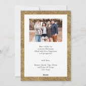 Hello 2025金ゴールドグリッターフェスティバル花火の新年 シーズンカード (裏面)