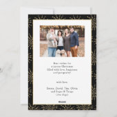 Hello 2025金ゴールドグリッターフェスティバル花火の新年 シーズンカード (裏面)