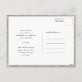 Hello 2025金ゴールドグリッターフェスティバル花火の新年 シーズンポストカード (裏面)