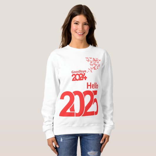 Hello 2025 スウェットシャツ (正面フル)