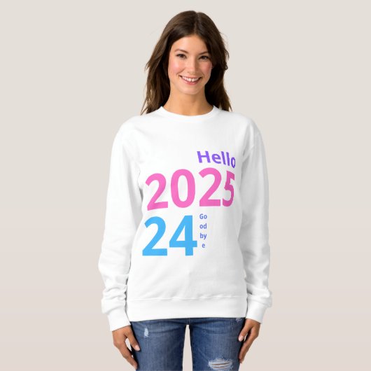 Hello 2025 スウェットシャツ (正面フル)