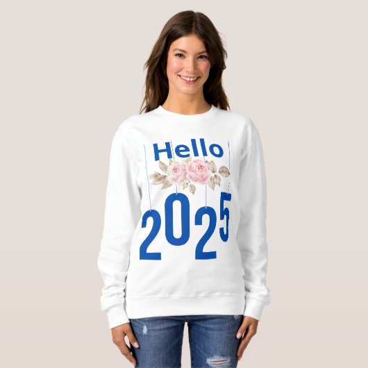 Hello 2025 スウェットシャツ (正面フル)