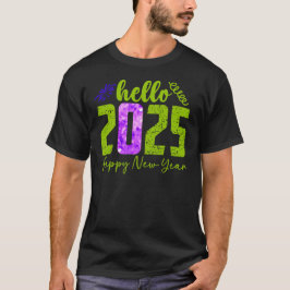 Hello 2025，新年 tシャツ