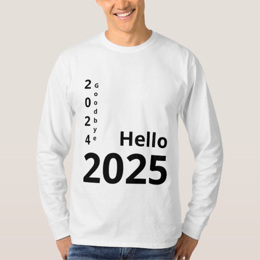 Hello 2025 tシャツ (正面)