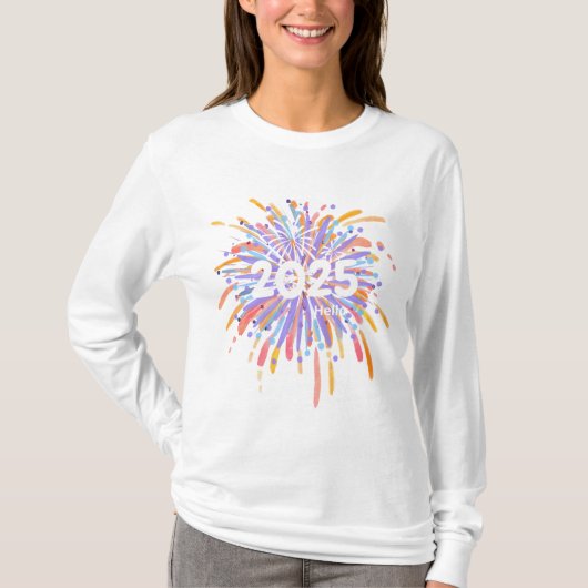 Hello 2025 tシャツ (正面)