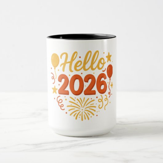 Hello 2026 マグカップ (中央)