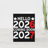 Hello 2026 Coming Soon 2027 Funny 67 Six Seven Mem カード (正面)
