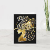 Hello 2026 Coquette Bow Leopard New Years Eve Part カード (正面)