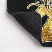 Hello 2026 Coquette Bow Leopard New Years Eve Part マウスパッド (コーナー)