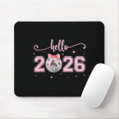 Hello 2026 Cute Nk Bow 2026 New Year's Eve Party  マウスパッド (マウス)