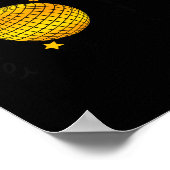 Hello 2026 Happy New Year 2026 Coquette Bow Disco  ポスター (角)