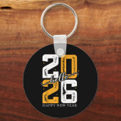 Hello 2026 Happy New Year 2026 New Year's Eve Part キーホルダー (正面)