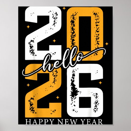 Hello 2026 Happy New Year 2026 New Year's Eve Part ポスター (正面)