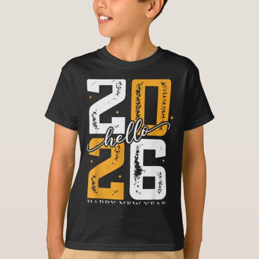 Hello 2026 Happy New Year 2026 New Year's Eve Part Tシャツ (正面)