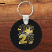 Hello 2026 Happy New Year Disco Ball Nye Countdown キーホルダー (正面)