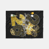 Hello 2026 Happy New Year Disco Ball Nye Countdown フリースブランケット (正面(横))