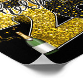 Hello 2026 Happy New Year Disco Ball Nye Countdown ポスター (角)