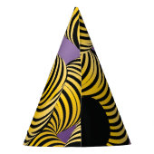 Hello 2026 New Years Trippy Bold Font パーティーハット (裏面)