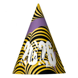 Hello 2026 New Years Trippy Bold Font パーティーハット