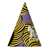 Hello 2026 New Years Trippy Bold Font パーティーハット (左)