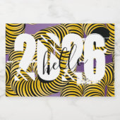 Hello 2026 New Years Trippy Bold Font リキュールボトルラベル (シングルラベル)