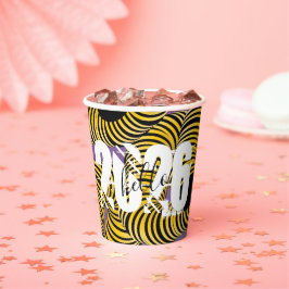 Hello 2026 New Years Trippy Bold Font 紙コップ