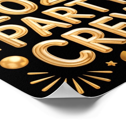 Hello 2026 Party Crew New Years Eve Celebration ポスター (角)