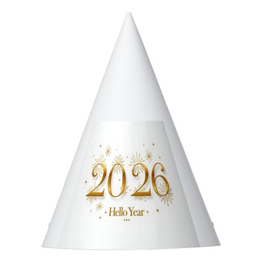 Hello 2026 Party Hat パーティーハット (正面)