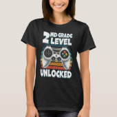 Hello 2nd Grade Level Unlocked Video Game Back to  Tシャツ (正面)