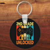Hello 2nd Grade Level Unlocked Video Game Byck To キーホルダー (正面)