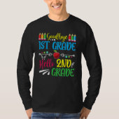 Hello 2nd Grade Teacher Student Back To School Gra Tシャツ (正面)