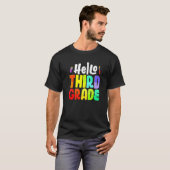Hello 3年生チーム3年生先生戻る tシャツ (正面フル)