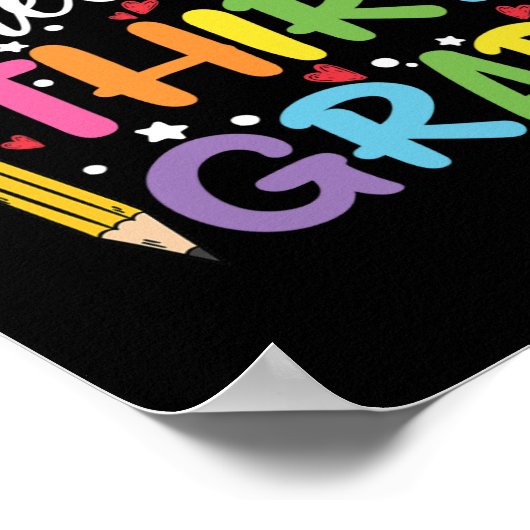 Hello 3年生先生新学期 ポスター (角)