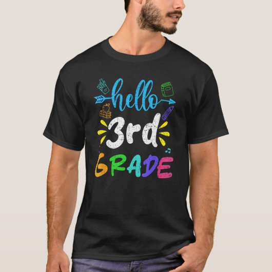 Hello 3年生3年生新学期 tシャツ (正面)
