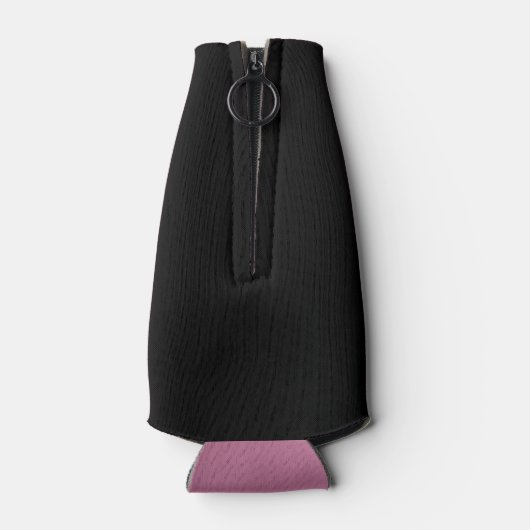 Hello 30! Fun 30th birthday Pink glitter ボトルクーラー (裏面)